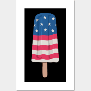Stars and Stripes Popsicle Posters and Art